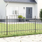 Recinzione per Giardino 3 pcs Grigio 170 x 140 cm