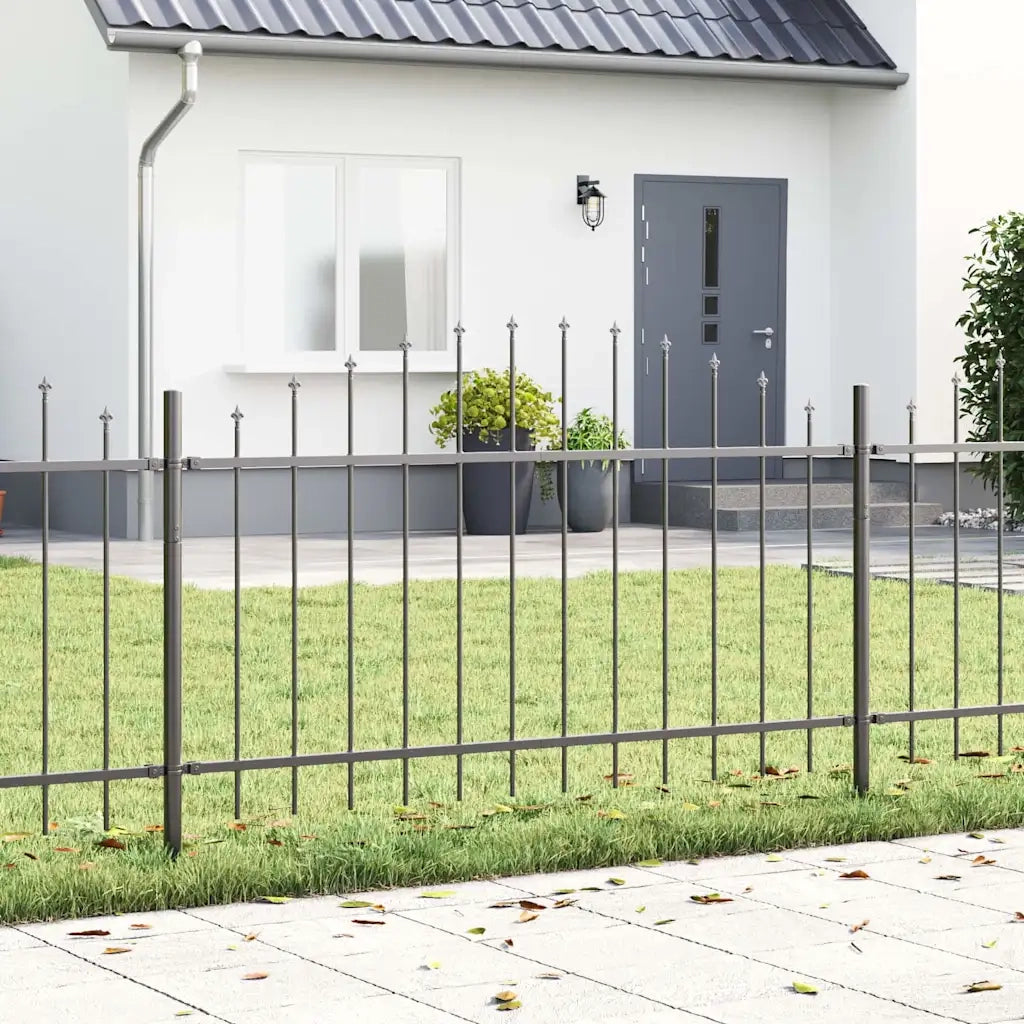 Recinzione per Giardino 3 pcs Grigio 170 x 140 cm