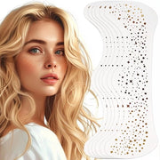 6 pezzi di glitter occhi da sole per tattoo - Occhi da sole glitter festivi con glitter dorato