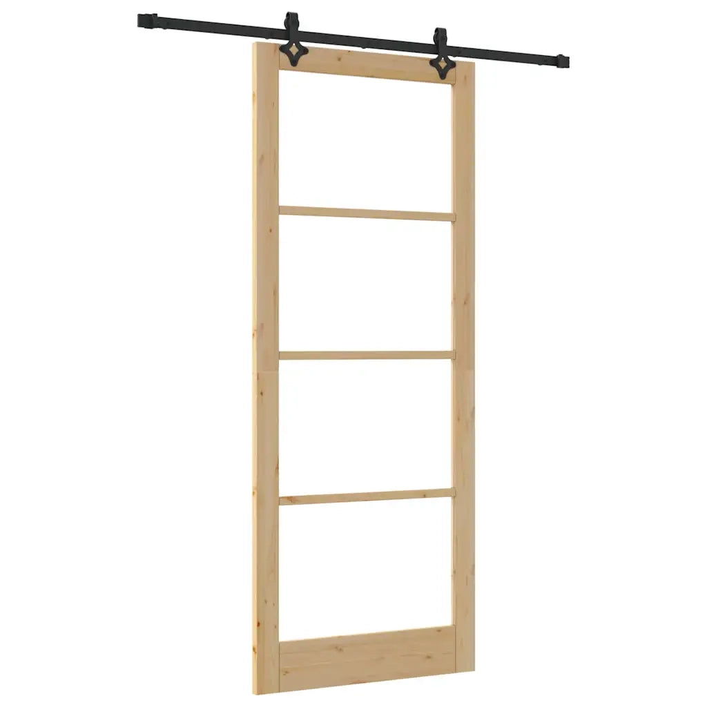 Porta Scorrevole ORKDAL Marrone 93 x 232 cm Legno e metallo 3332179