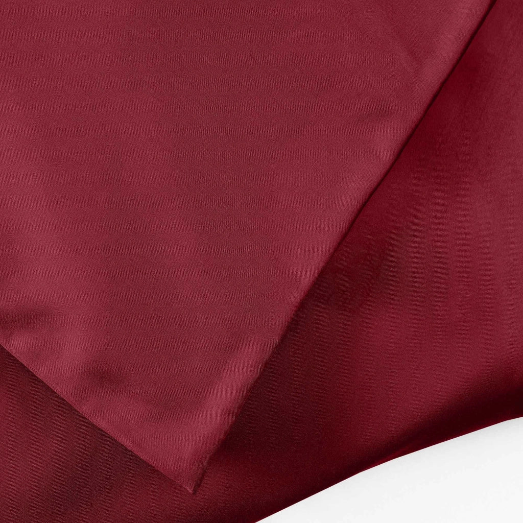 Coppia Federe per Cuscino 50x80 cm in  con Patella – Morbide, Traspiranti,– Tinta Unita, Lavabili  Bordeaux
