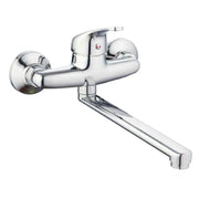 RUBINETTO MISCELATORE MONOCOMANDO PER LAVELLO A PARETE SERIE BLU 2.0 1/2