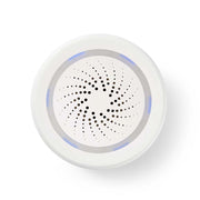 SmartLife Wi-Fi LED Sirena Alimentazione 8 Toni 85dB Bianco Nedis