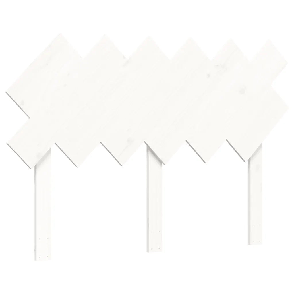 Letto per Anziani con Testiera Bianco Double in Legno Massello 3195522