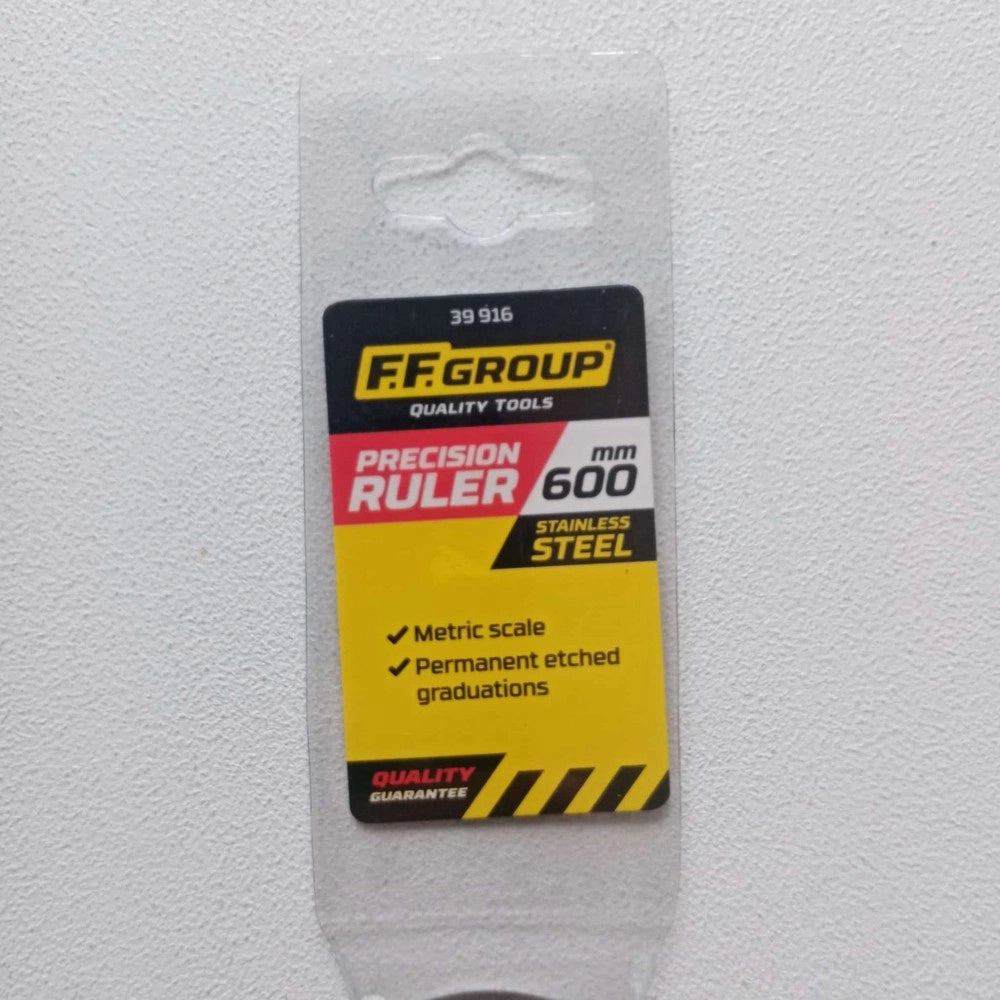 Ff group 60cm righello flessibile in acciaio inox misurazione metrica con tabella di conversione