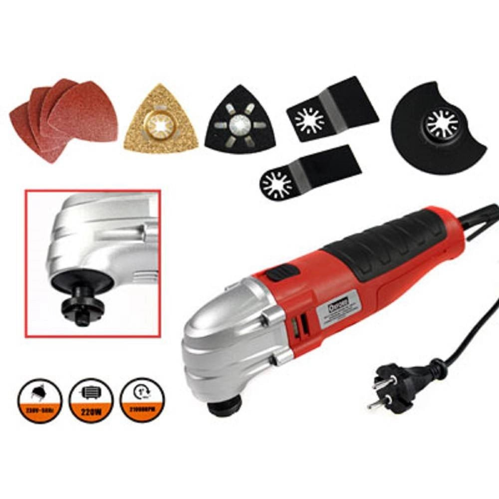 Trade Shop - Smerigliatrice Utensile Multifunzione Flex Elettroutensile Tagliare Levigare 220w -