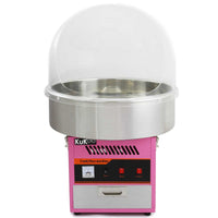 Macchina per zucchero filato retrò rosa in acciaio inox – facile da pulire