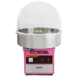 Macchina per zucchero filato retrò rosa in acciaio inox – facile da pulire