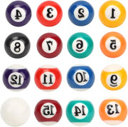 Set di Biliardini Professionali con 16 Biliardini in Cera - Vasca per Biliardini - Accessori da Gioco per Biliardo e Tavolo da Biliardo