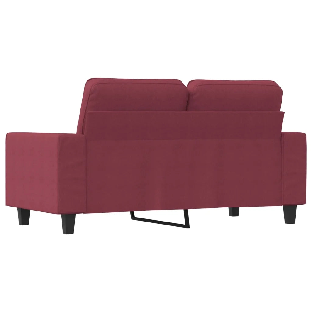 Divano a 2 Posti-Sofa 2 Posti Rosso Vino 120 cm in Tessuto 137445