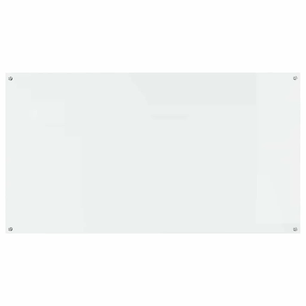 Set di 2 paraschizzi da cucina resistenti al calore 110 x 60 cm design moderno ed elegante in vetro temperato trasparente 02_0056264