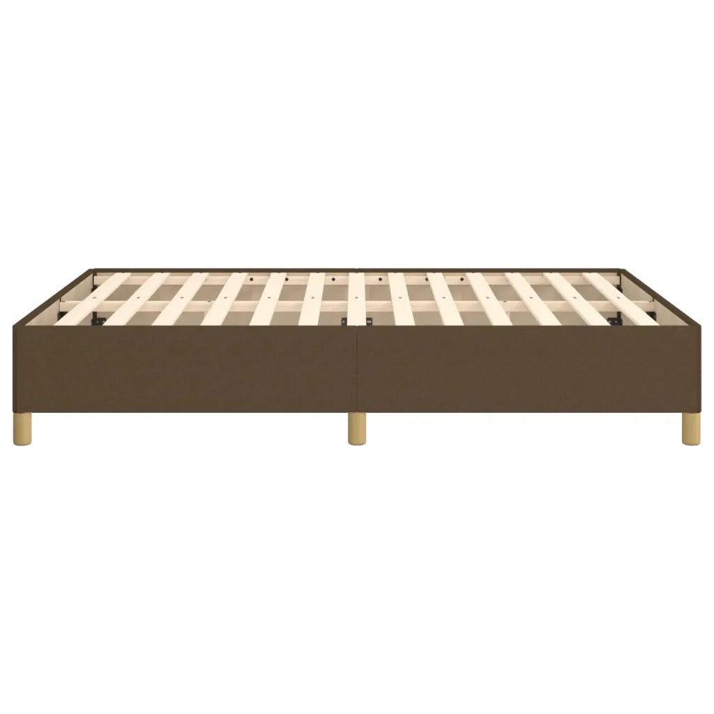 Giroletto senza Materasso Marrone Scuro 140x190 cm Tessuto 347160