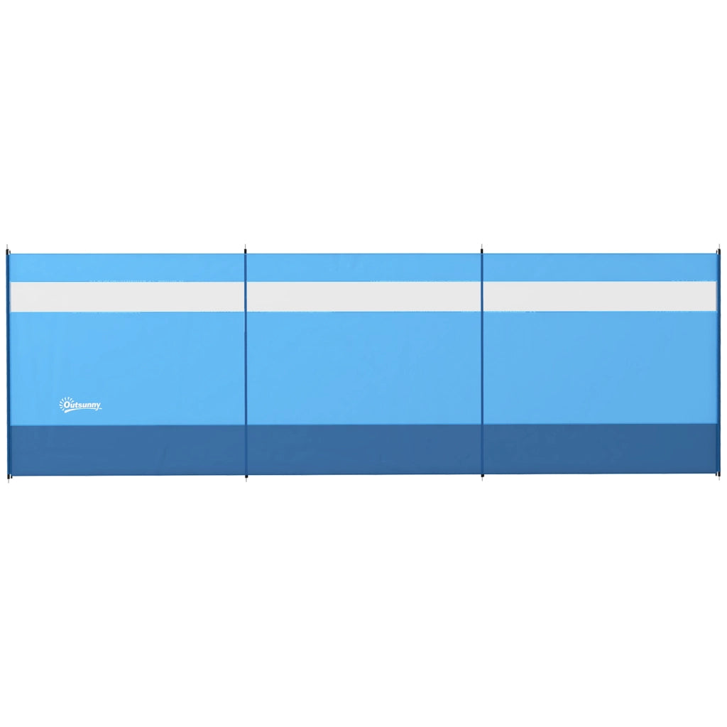 Paravent da giardino pieghevole ¨C zephmum ¨C blu 440x140 cm