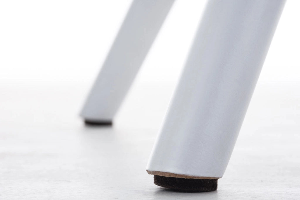 Sedia Pegleg in tessuto gambe tonde blu,bianco