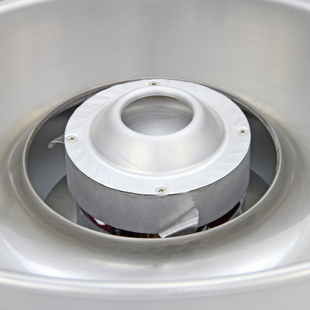 Macchina per Zucchero Filato Professionale Alta Qualità con Carrellino per Feste