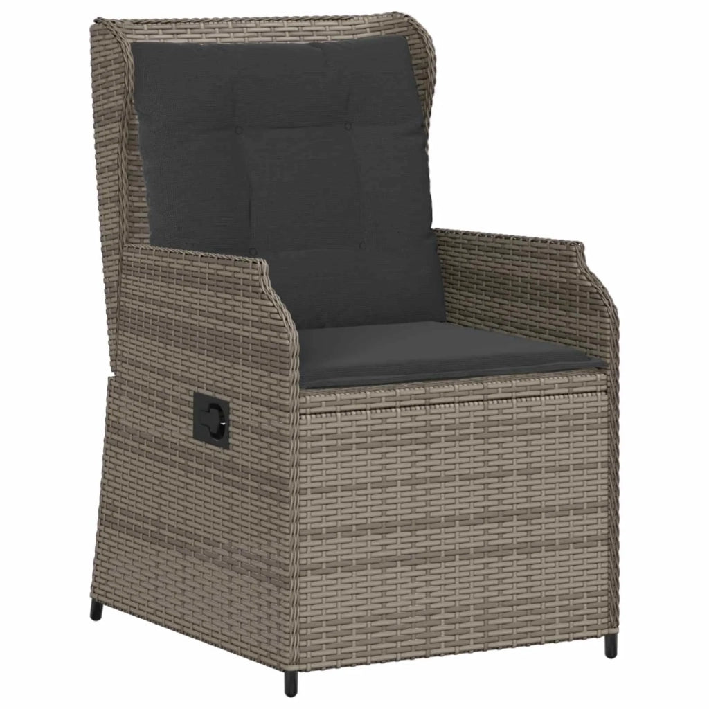 Panchina da Giardino | Panca da Giardino 2 pz Grigio polyrattan