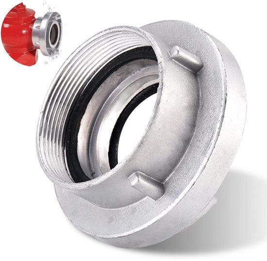 Connettore 2 pollici in acciaio in alluminio - doppia guaina a doppio strato - impermeabile - corrosione resistente - durata lunga - chiusura ermetica - connettori per tubi