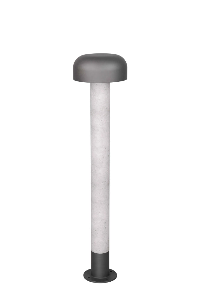 Palo alto da esterno, alluminio, antracite e cemento, H 85 cm, Fraser
