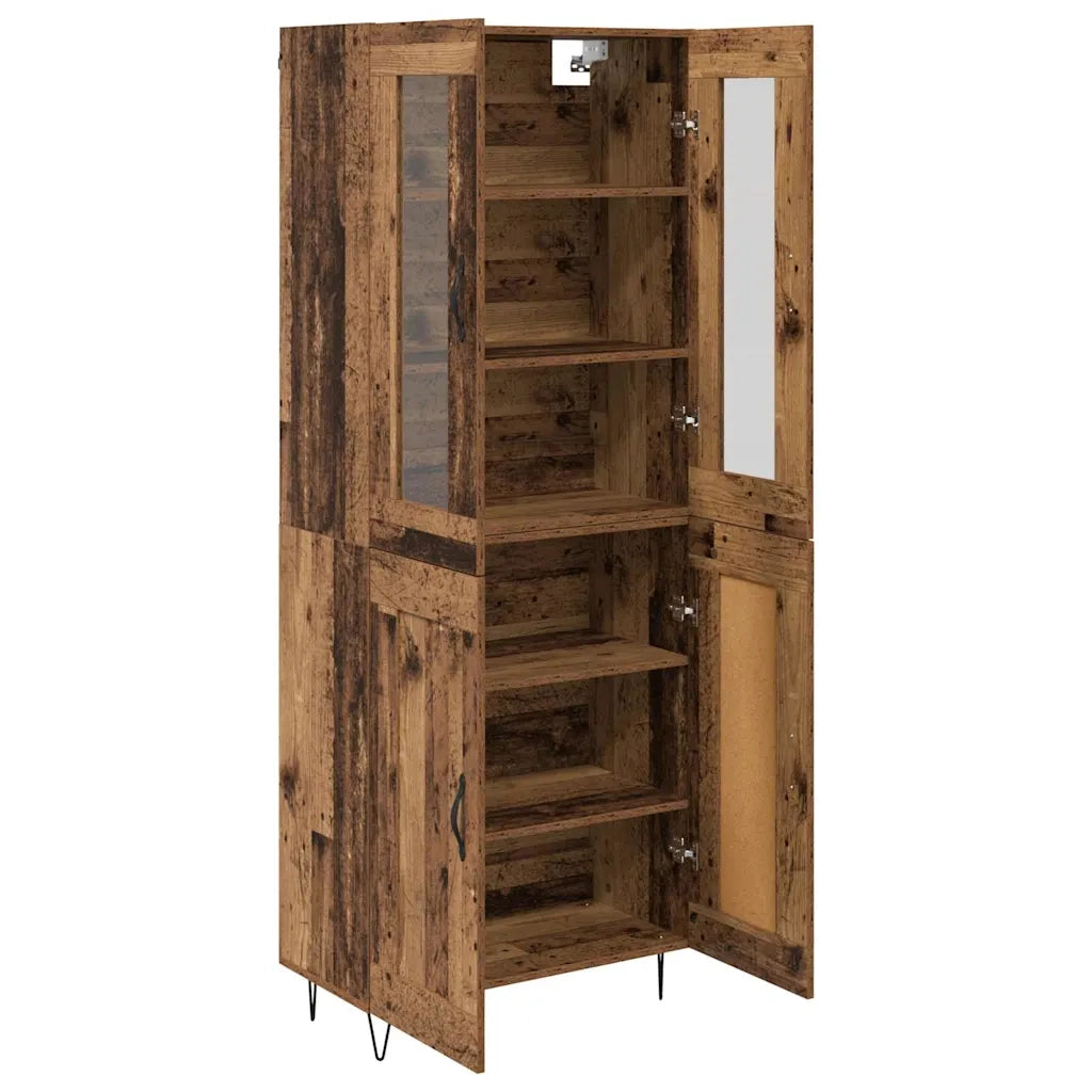 Credenza-Buffet-Armadio da cucina Legno vecchio 69,5 x 34 x 180 cm Legno multistrato 423868