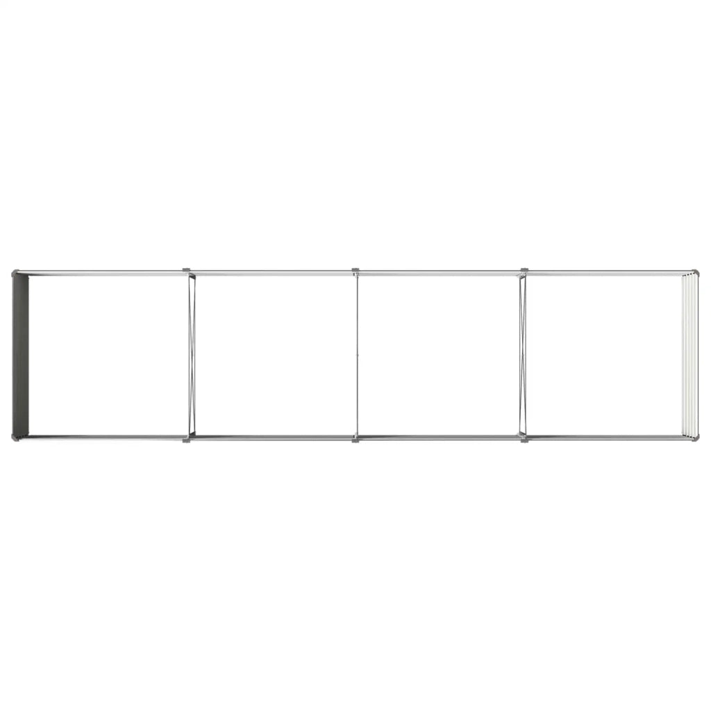 Letto rialzato da giardino Antracite 320 x 80 x 55 cm 8006422