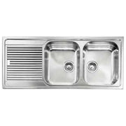 CM Zenith plus 116 x 50 2V Lavello ad incasso Rettangolare Acciaio inossidabile