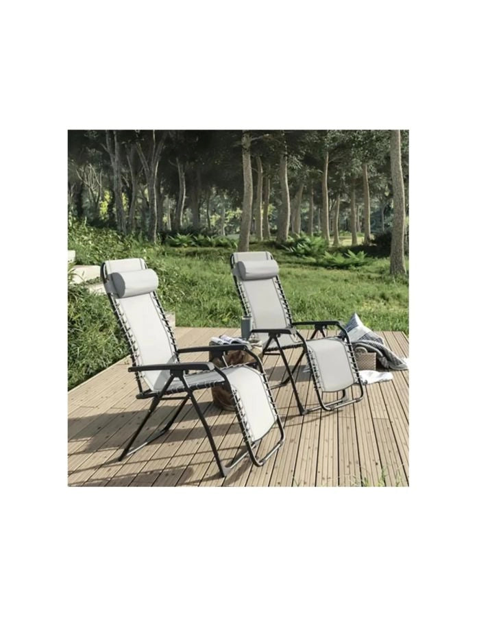 SDRAIO DA GIARDINO RELAX PIEGHEVOLE MULTIPOSIZIONE GRIGIO SPRING 66X100X107 CM
