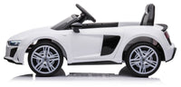 Macchina Elettrica per Bambini 12V con Licenza Audi R8 Sport Bianca