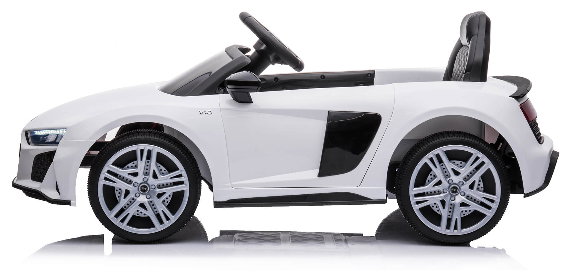 Macchina Elettrica per Bambini 12V con Licenza Audi R8 Sport Bianca