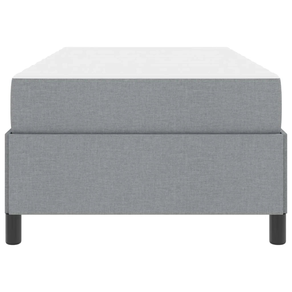 Letto a molle Grigio chiaro 80 x 200 cm Tessuto