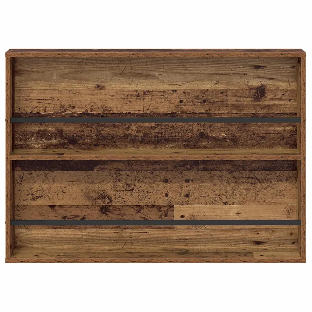 Scaffale per riviste 2 pz Legno vecchio 100 x 12 x 70 cm CFW3918774