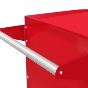 Carrello retrò rosso KuKoo per macchina popcorn in acciaio inox