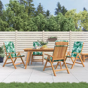 Sedie da Giardino Reclinabili con Cuscini 4 pz in Legno di Teakcod mxl 77066