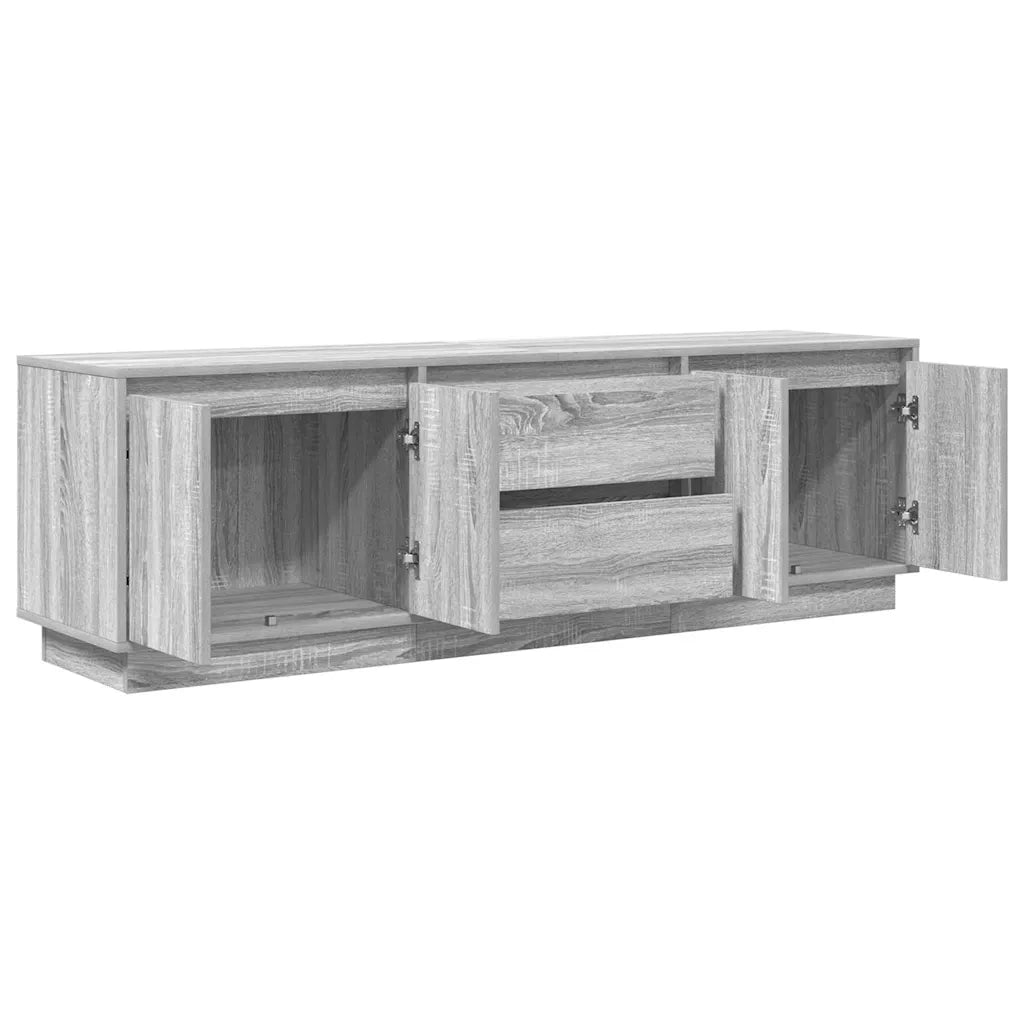 Mobile Porta TV con Luci LED Grigio Sonoma 160,5x41x50 cm 3328431