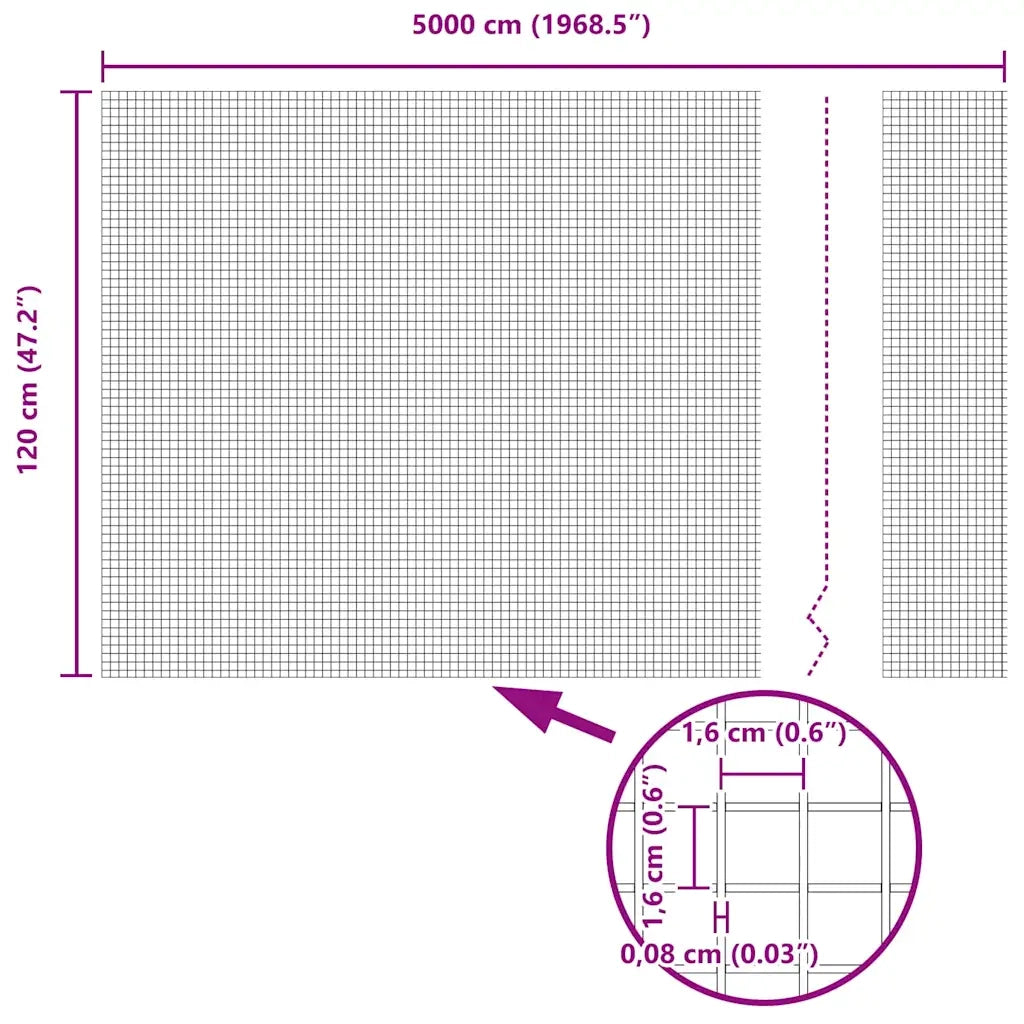 Recinzione in Rete Saldato Verde 42005110