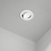 Faretto Incasso Moderno Oasis Metallo Bianco 1 Luce Gu10 Orientabile Ip20 D9