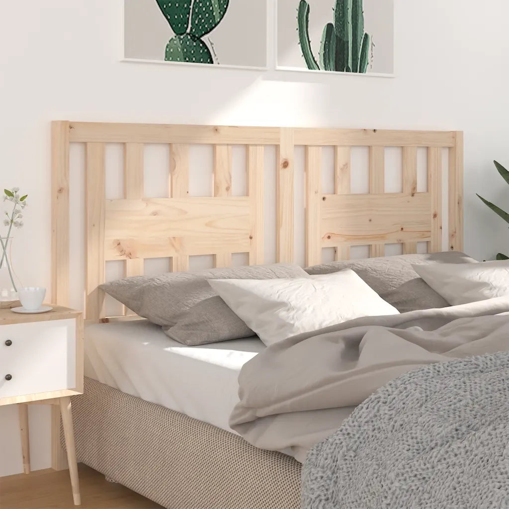Testiera per Letto 166x4x100 cm in Legno Massello di Pino