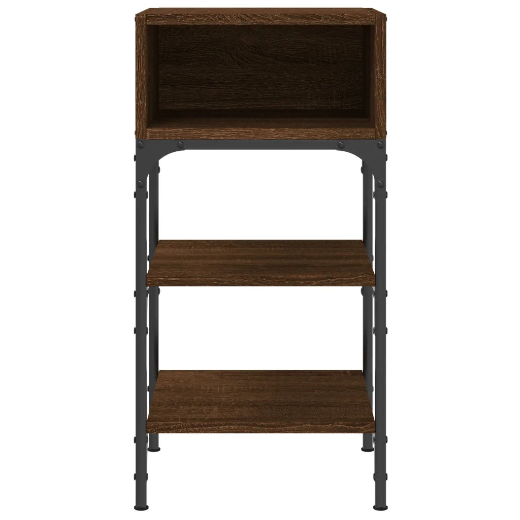 Comodini 2 pz Rovere Marrone 35x34,5x70 cm in Legno Multistrato 825892