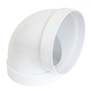 First 125mm a 90° curva semicurva gomito ff per tubi tondi aerazione cappa