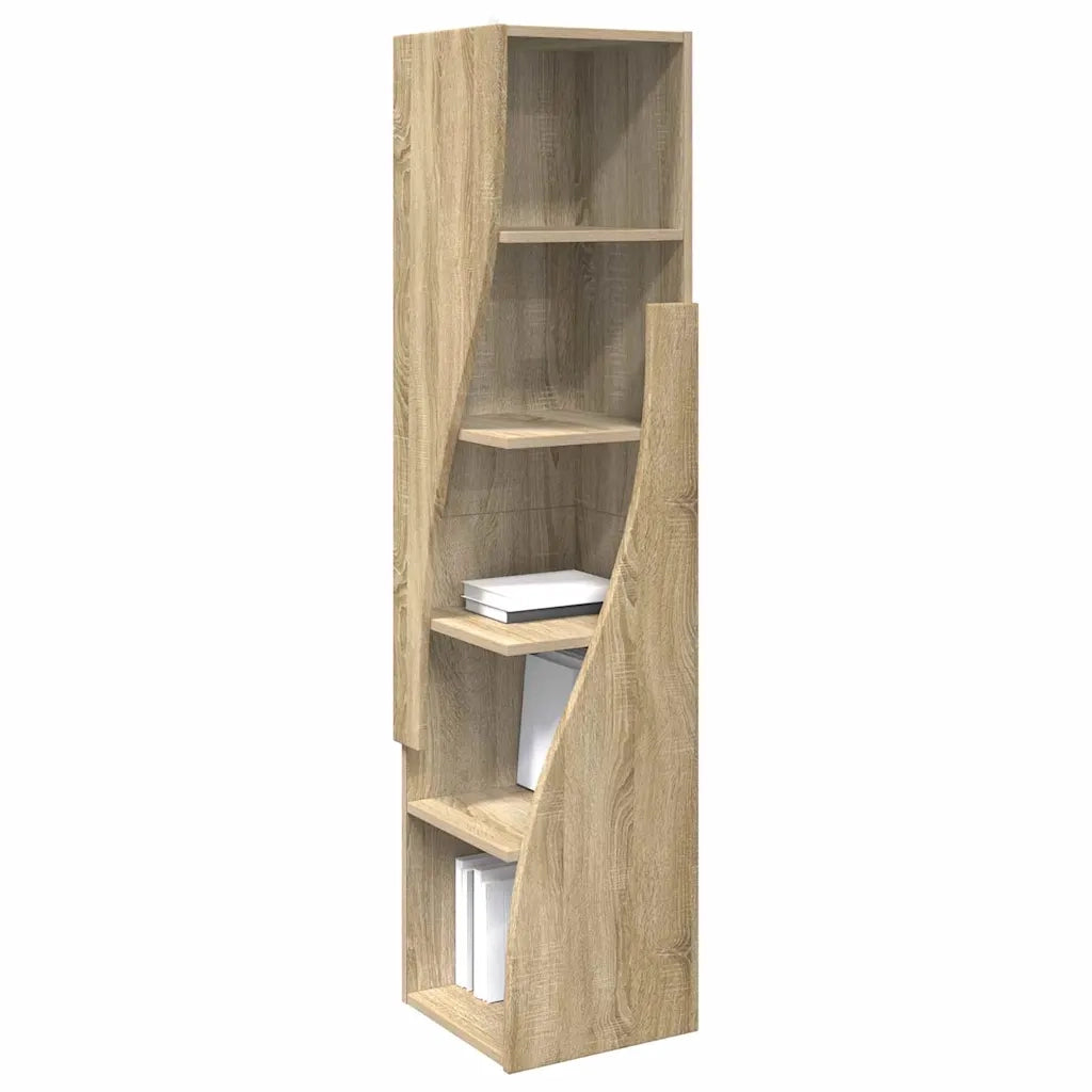 Mobile angolare Rovere Sonoma 32x32x140cm Legno multistrato 889877