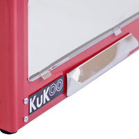 Macchina per Popcorn con Carrello Acciaio Inox Pop Corn Professionale 1370W