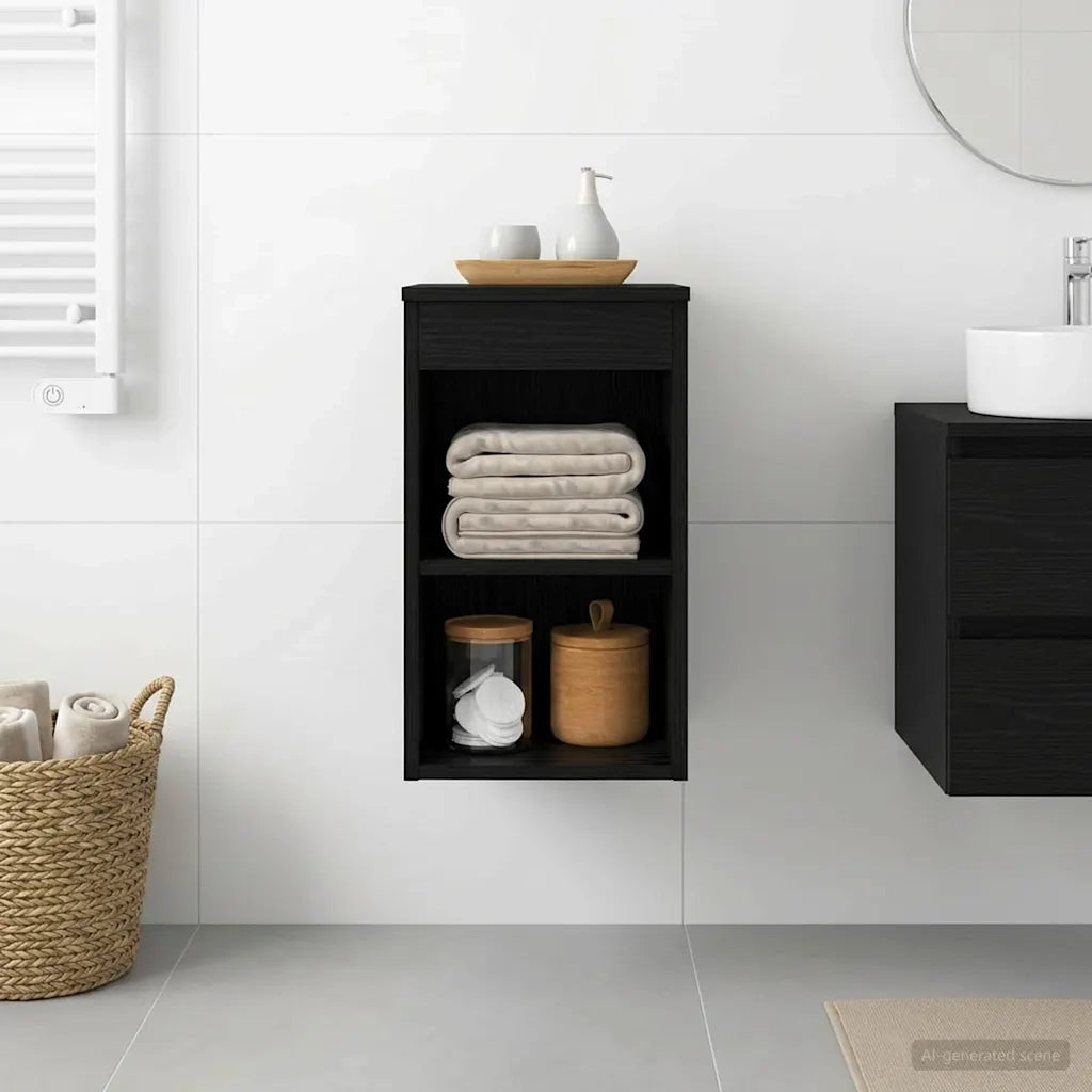 Armadio Bagno In-between Rovere Nero 30 x 35 x 50 cm 890335