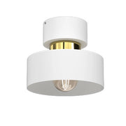 Plafoniera rotonda bianca oro Marti E27 15W Luminex