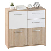 Madia Piglio, Credenza 2 Cassetti, 77x30x77h cm Bianco