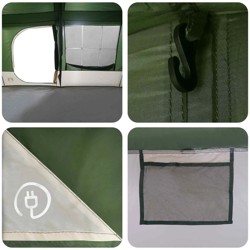 Tenda familiare con telo da pioggia resistente all'acqua Verde 42042246