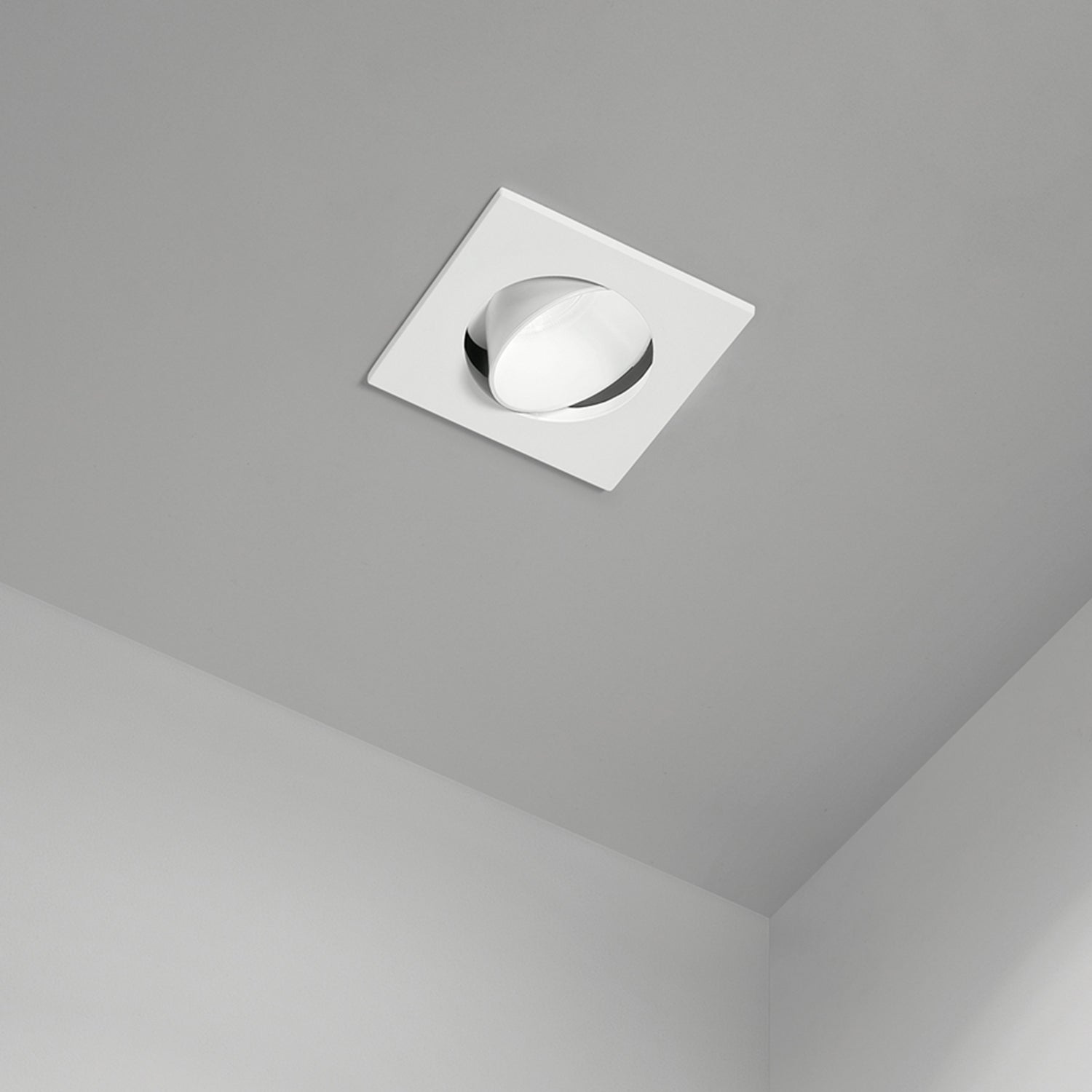 Faretto Incasso Moderno Oasis Metallo Bianco 1 Luce Gu10 Orientabile Ip20