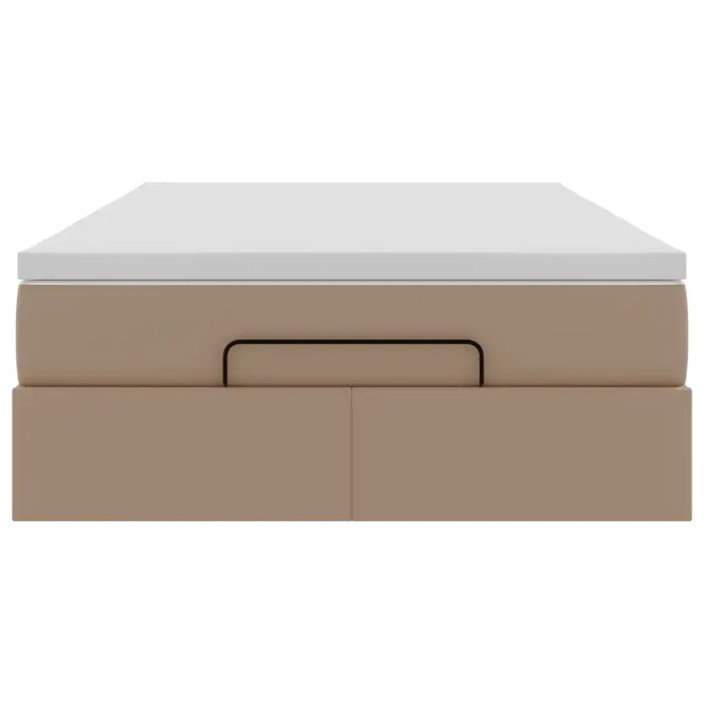 Struttura Letto Pouf con Materasso 120x190 cm Similpelle