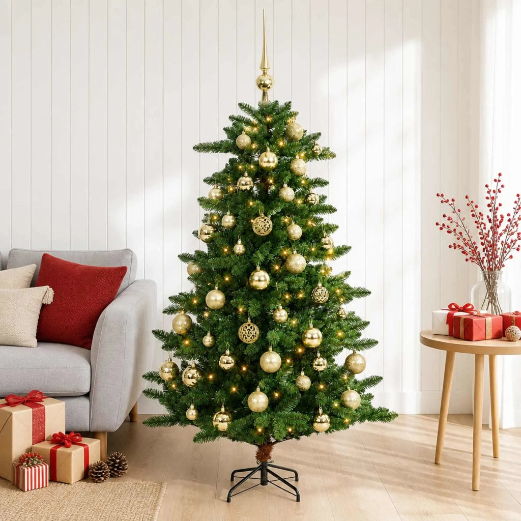 Artificial Christmas Tree with Bauble 150 cm 150 LED 3461386