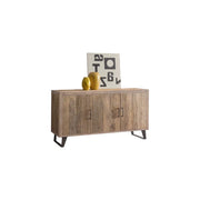 Madia credenza in legno di ontano beige l.152 p.50 h.81 - Mobili 2G