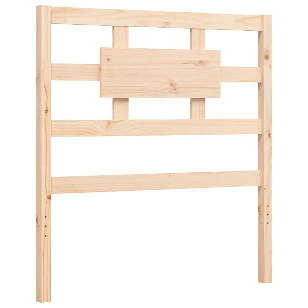 Giroletto con Testiera Single-Struttura Letto in Legno Massello 657860