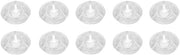 Pedale di Accompagnamento Universale - 10 Stuks - Translucido - Universale - Adatto per Pedali da 10mm - Riduce gli Errori - Pedale di Effetto